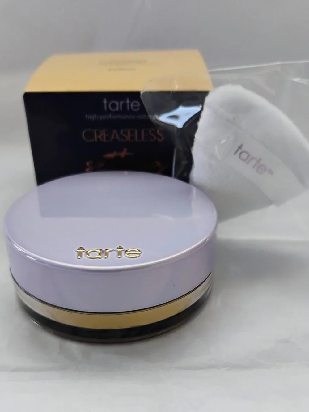tarte Travel Size 'Yellow' Creaseless Undereye Loose Setting Powder-NWT-0.12 Oz.